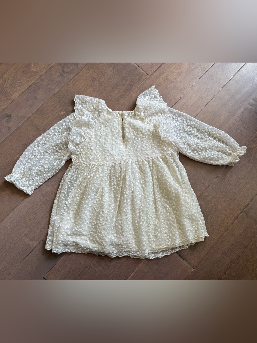 ZARA Lace Ruffle Dress - Picture 10 of 10
